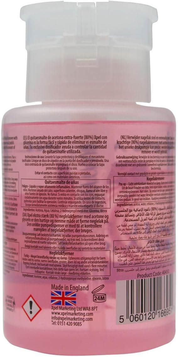 XNC Extra Strength Nail Polish Remover Gel with Pump Dosing Cap Dispenser, 150 ml